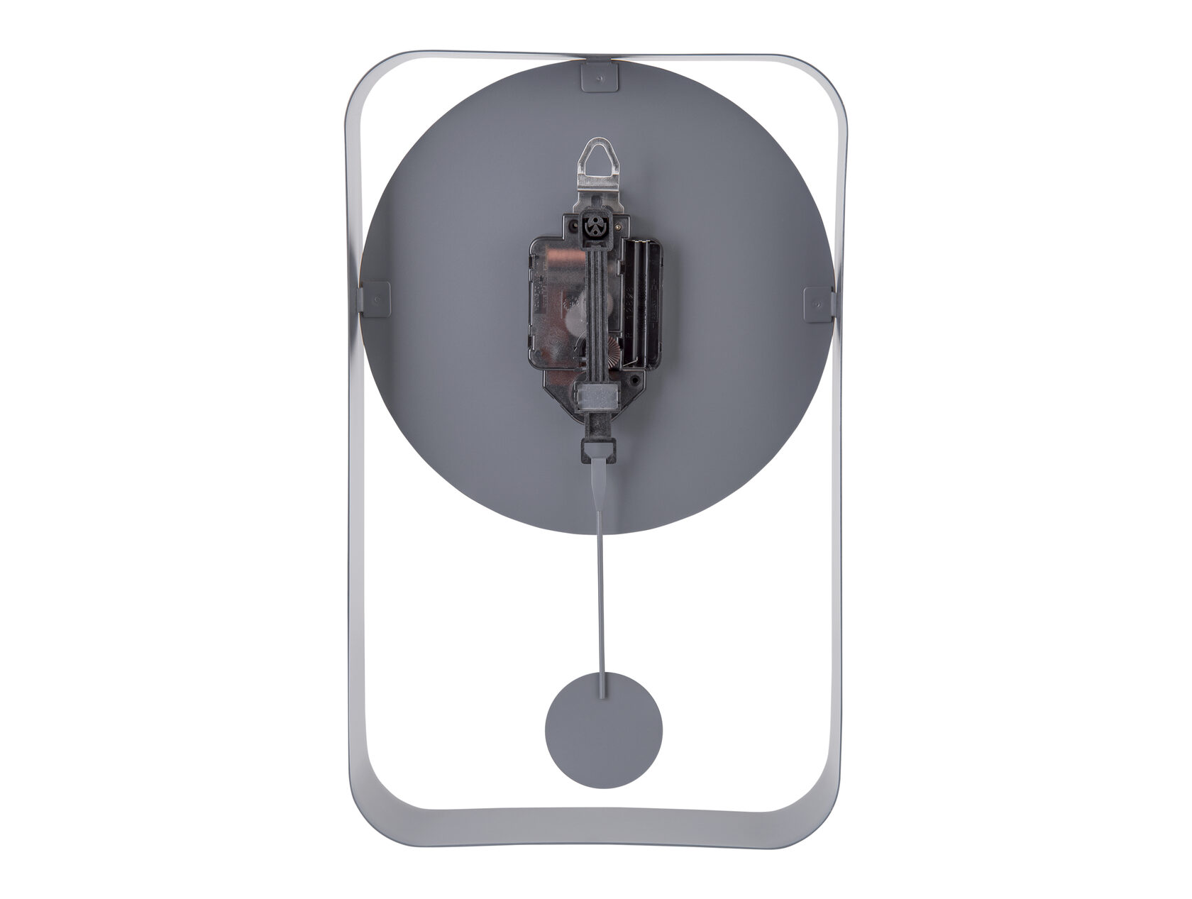 Часы настенные с маятником Karlsson CHARM SMALL, серый, золотые детали, 32,5 x 20 x 5 см, бесшумный вид 3