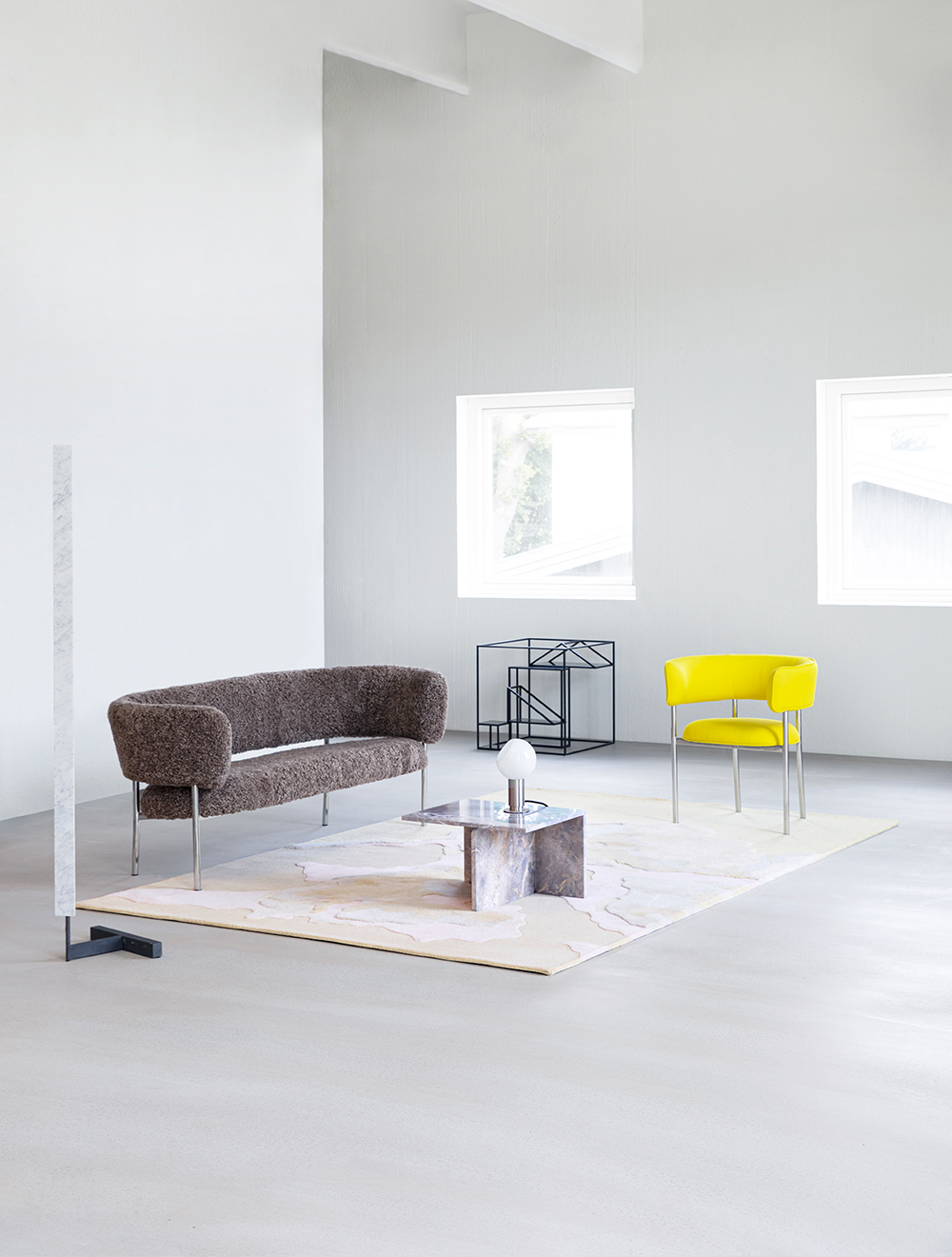 CLOUD AFTERNOONКовер 200х300, высота ворса 11-12 мм, 4 кг/м2 ручная работа, 100% новозеландская ш вид 3