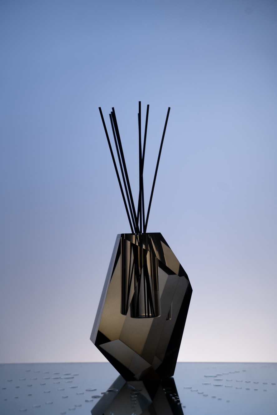 Диффузор LUNARE BAROQUE, темно-серый, 15x15 h20 см, 250мл, стекло, ручная работа, аромат Mirage вид 2