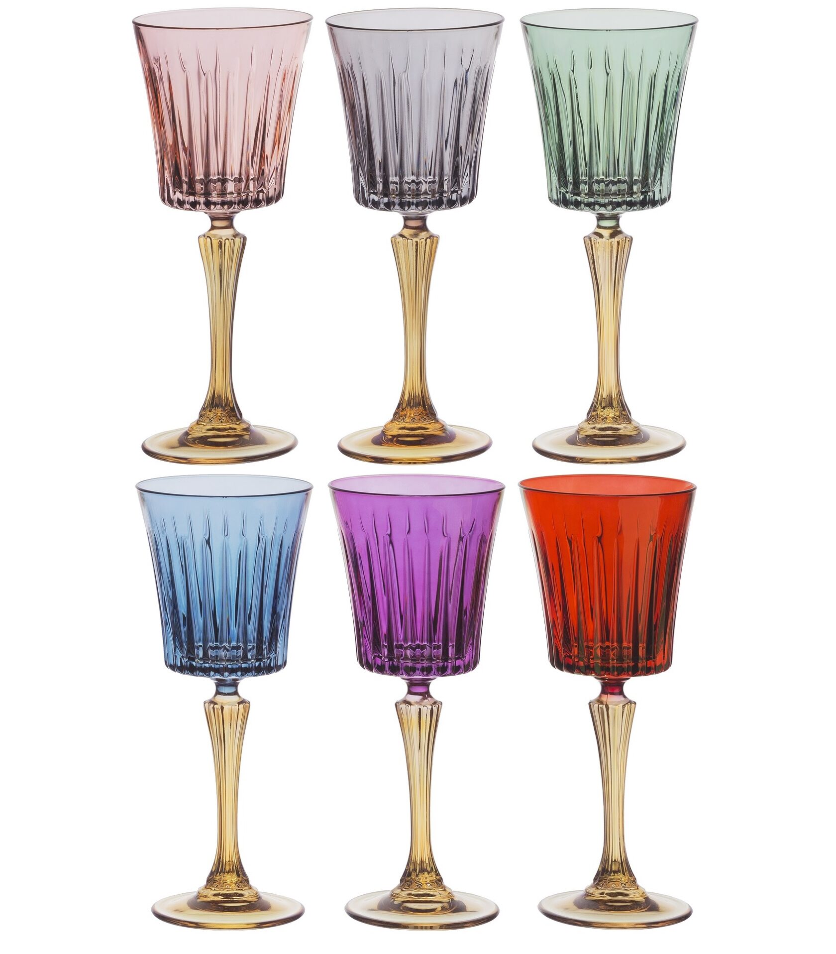 DOMINAНабор бокалов для вина 6шт, хрустальное стекло, H 20