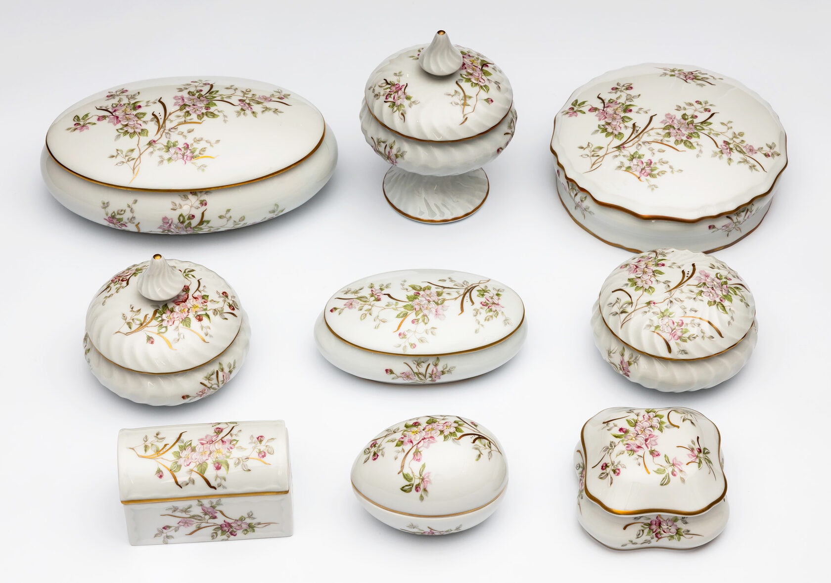 BAULETTO A/008 MB/352Шкатулка 9х9, лиможский фарфор вид 2