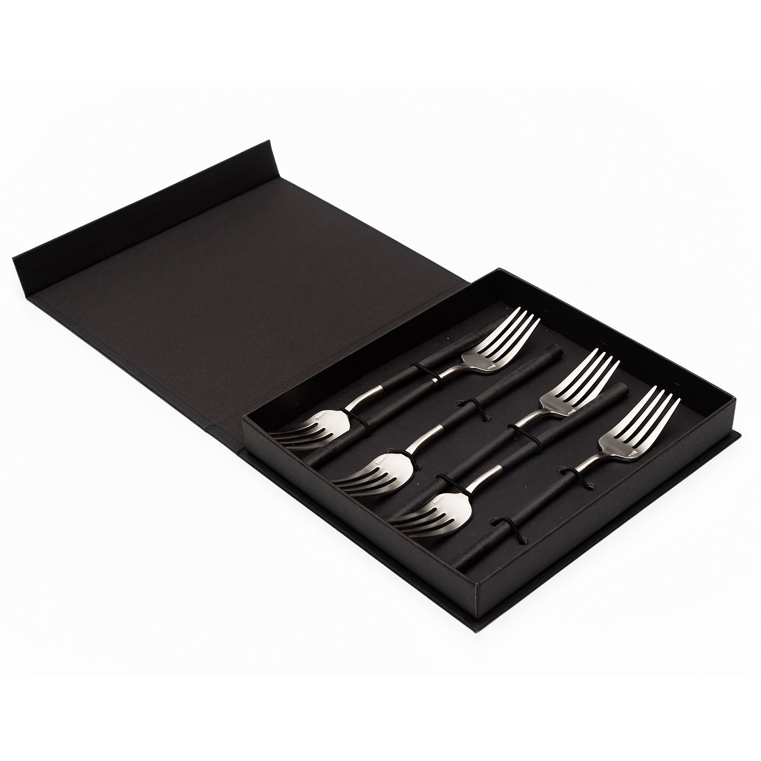 Набор десертных вилок 6шт NEO BLACK вид 2