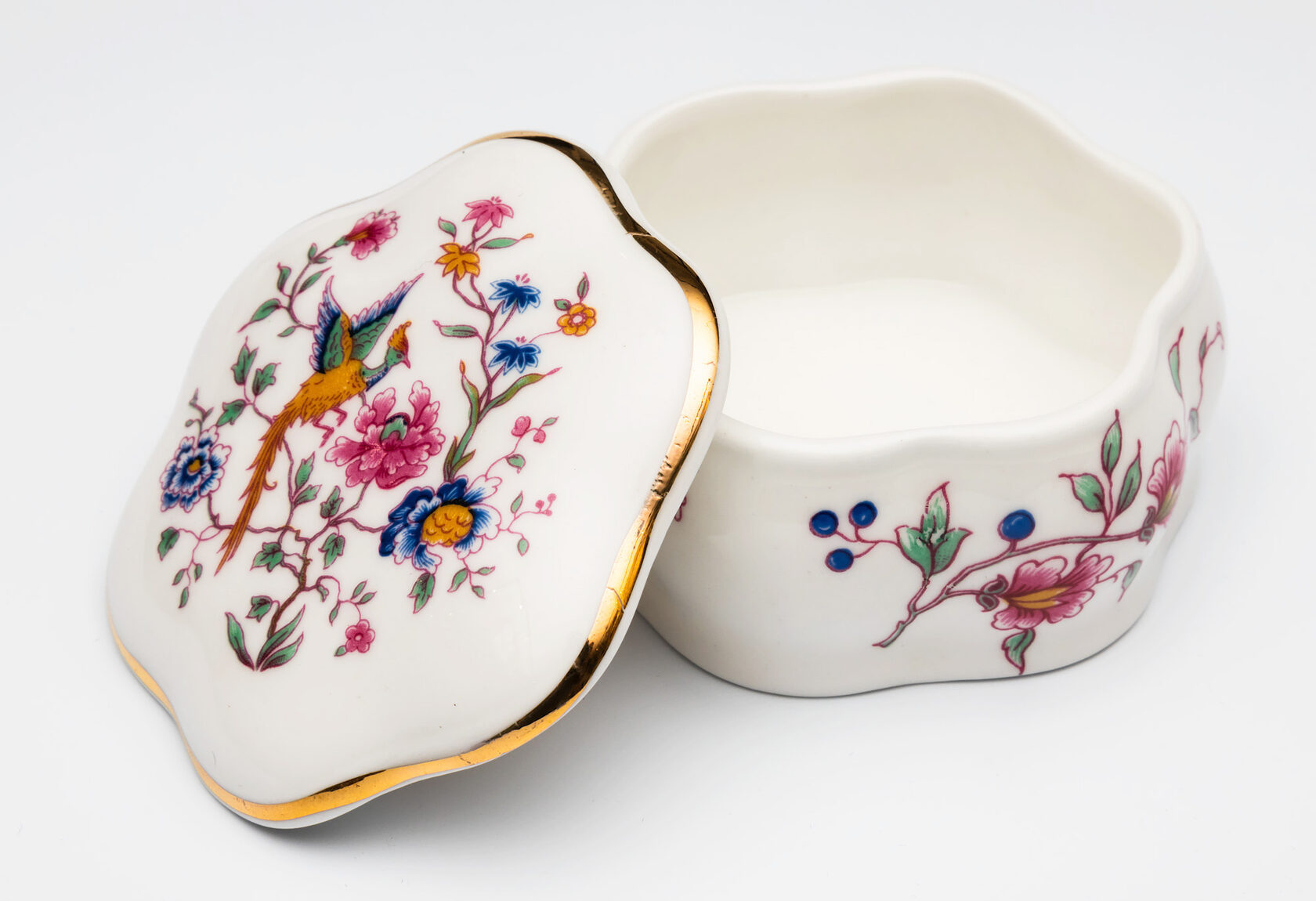 HEXAGON DEC/TAPE STRYШкатулка 10х5, лиможский фарфор