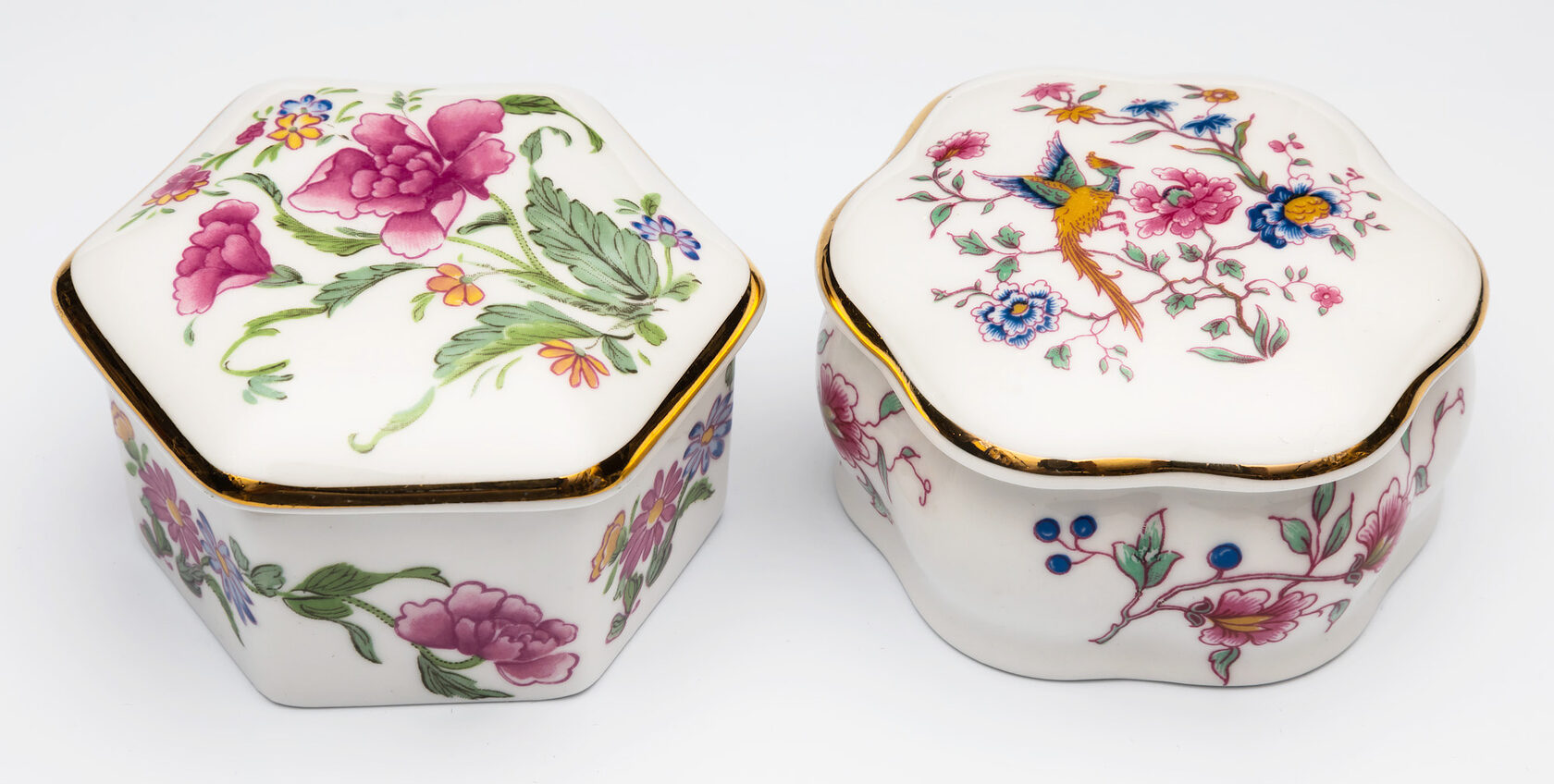 HEXAGON DEC/TAPE STRYШкатулка 10х5, лиможский фарфор вид 2