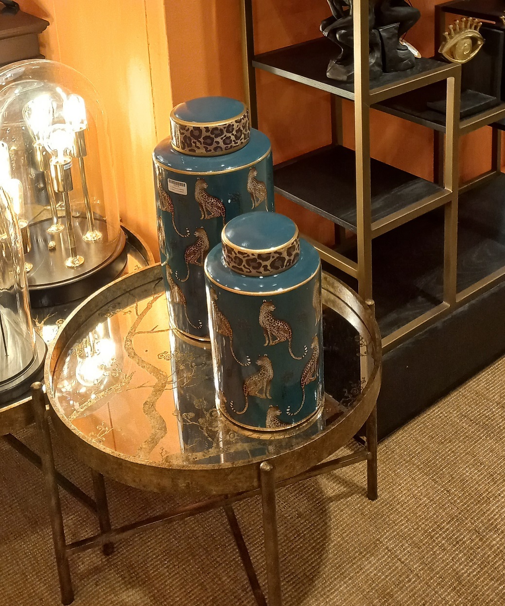 GUEPARDВаза с крышкой, бирюзовый, D20x40h, керамика вид 2