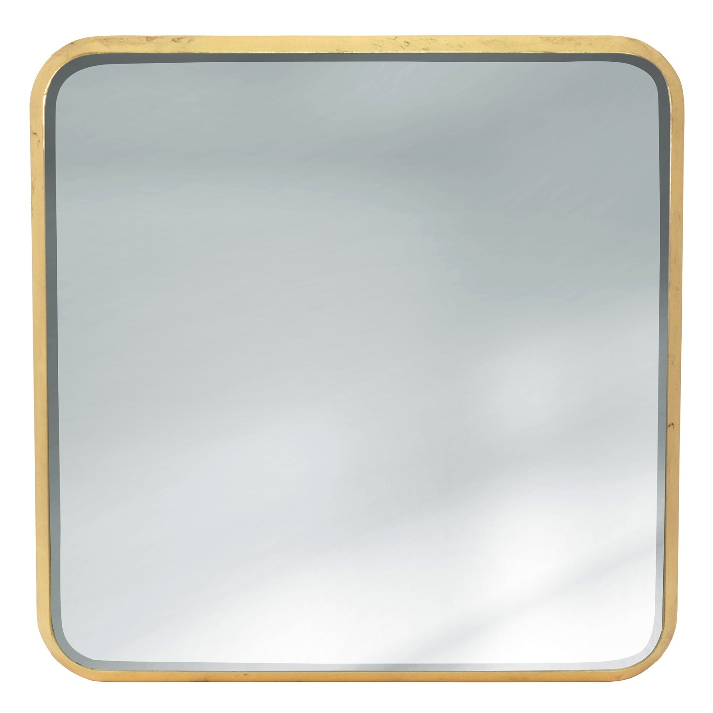 Зеркало квадратное золото, 53х3,5 Н 53 металл