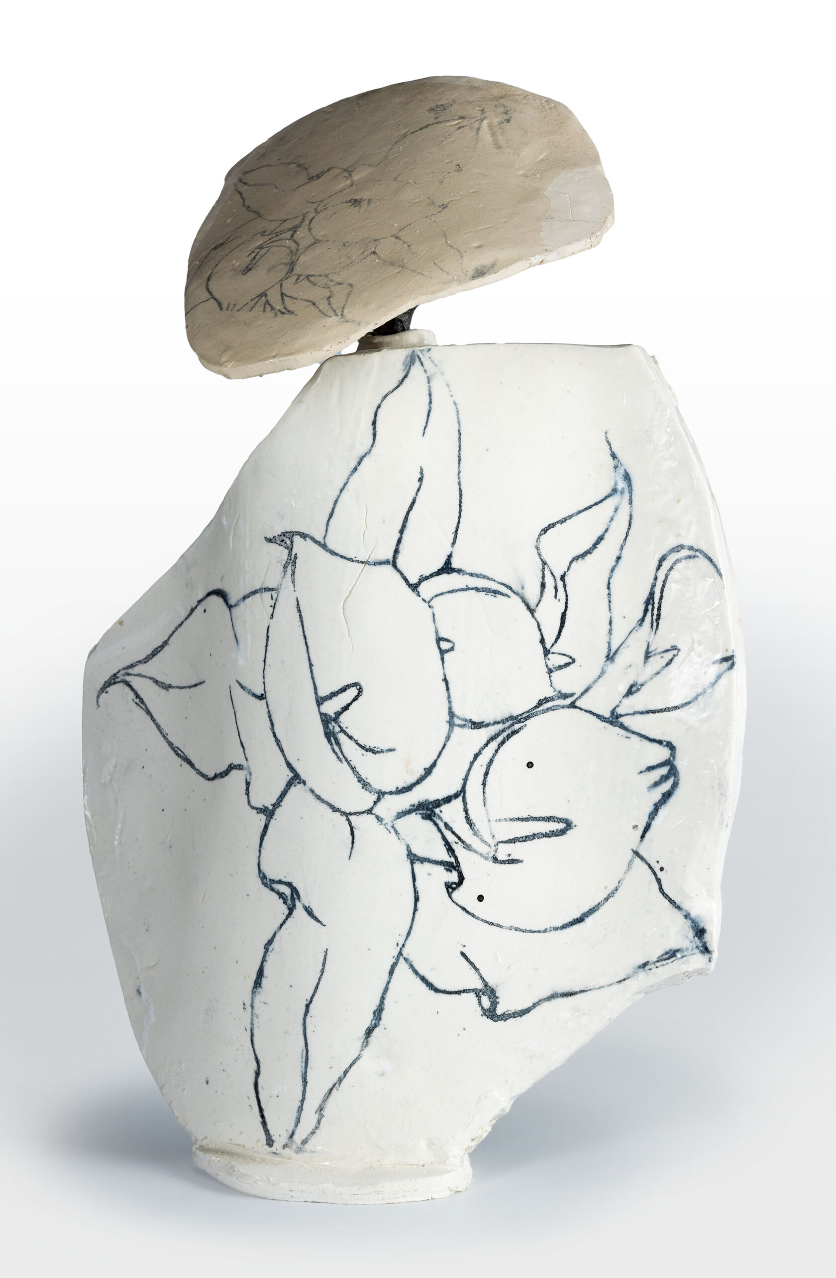 DRAPEEФигура женщины, керамика, японская техника Raku, 30 см