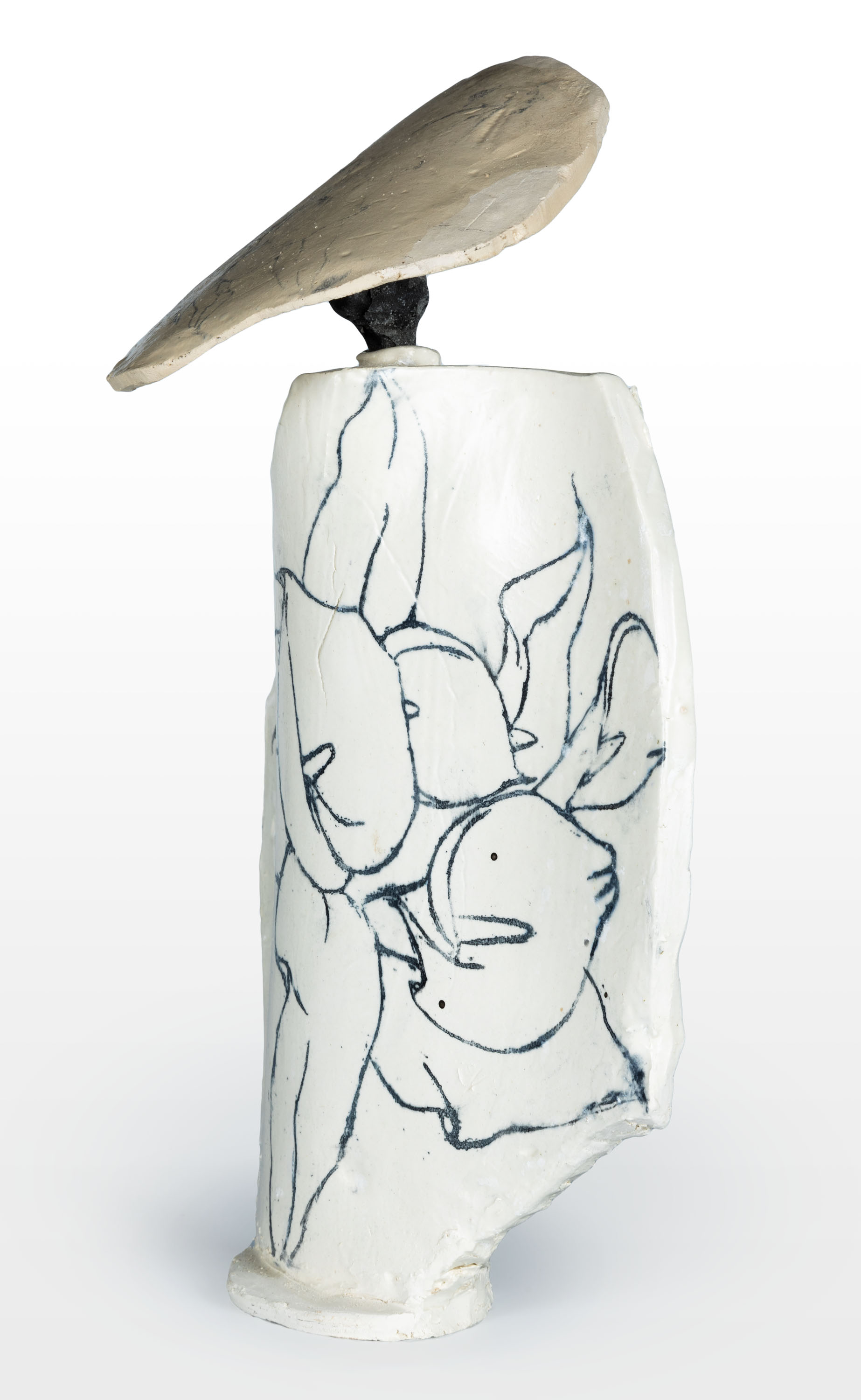 DRAPEEФигура женщины, керамика, японская техника Raku, 30 см вид 3