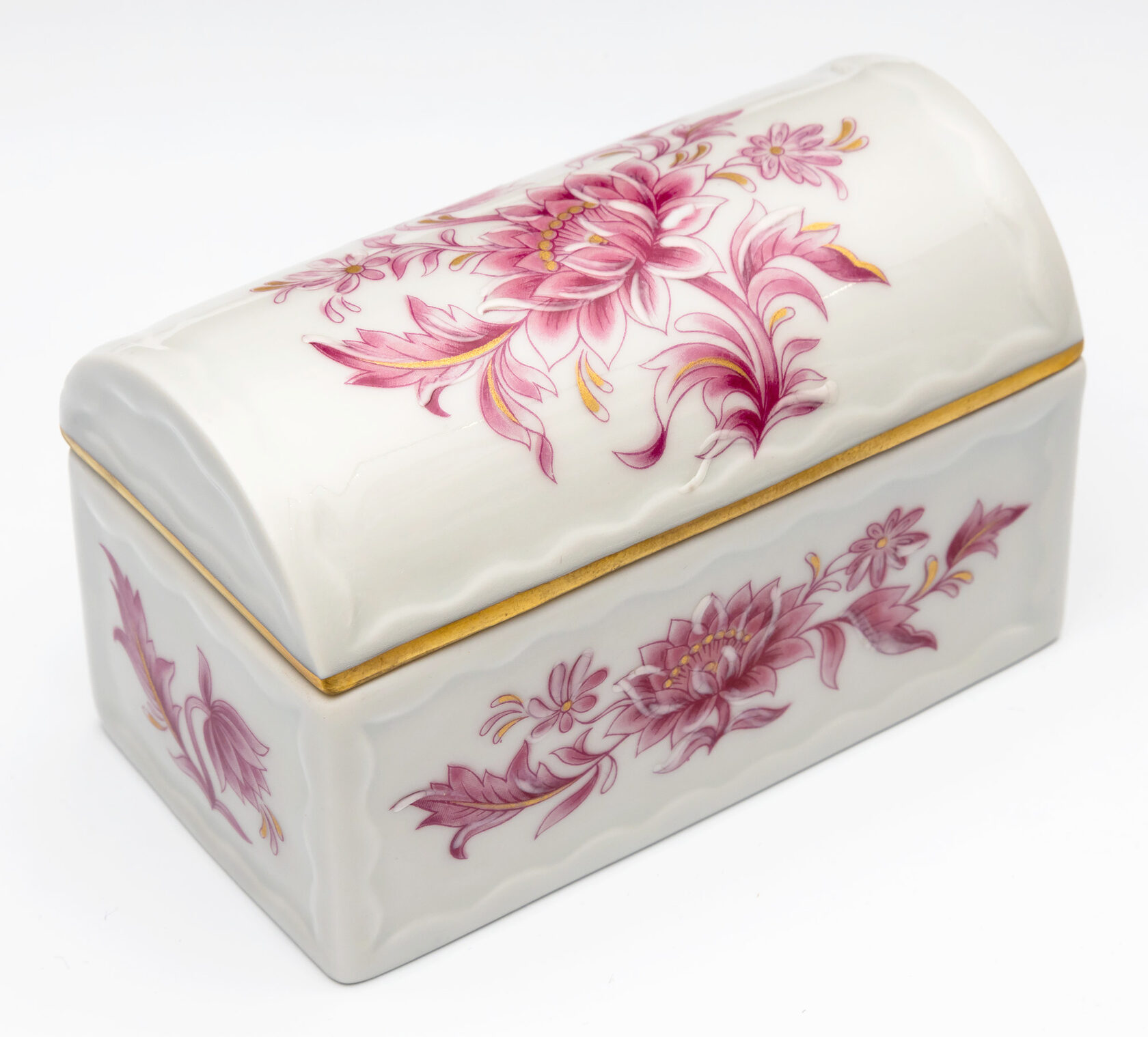 BAULETTO A/008 ANEMONEШкатулка 10х5, лиможский фарфор вид 3