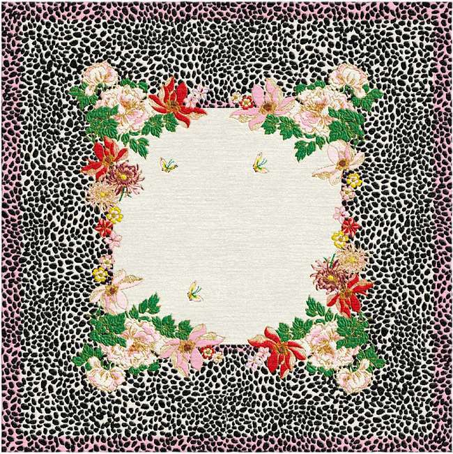 CHEETAHКовер 250х250 ручной тафтинг, шерсть +тенсель, высота ворса 13 мм вид 2