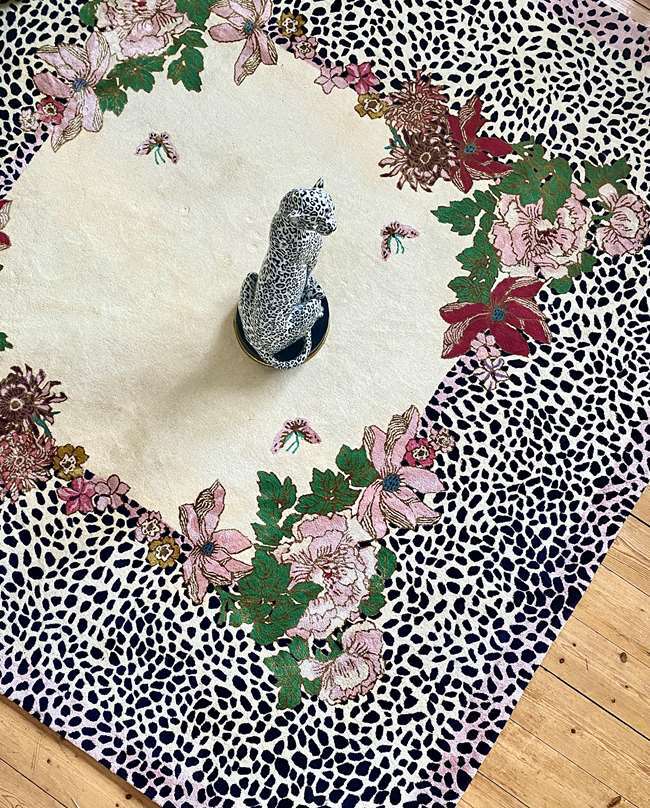 CHEETAHКовер 250х250 ручной тафтинг, шерсть +тенсель, высота ворса 13 мм вид 3