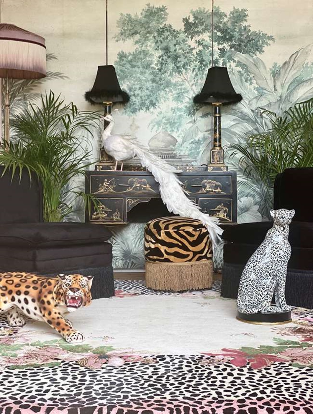 CHEETAHКовер 250х250 ручной тафтинг, шерсть +тенсель, высота ворса 13 мм