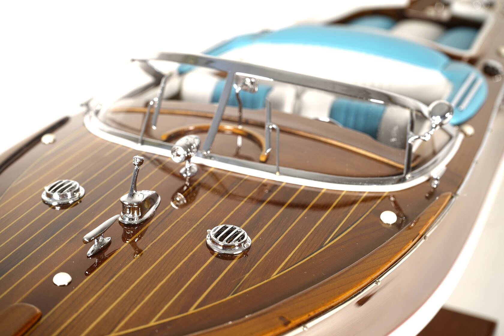 Яхта Aquarama AUTHENTIC MODELS 64х20 Н19 см, дерево вид 4