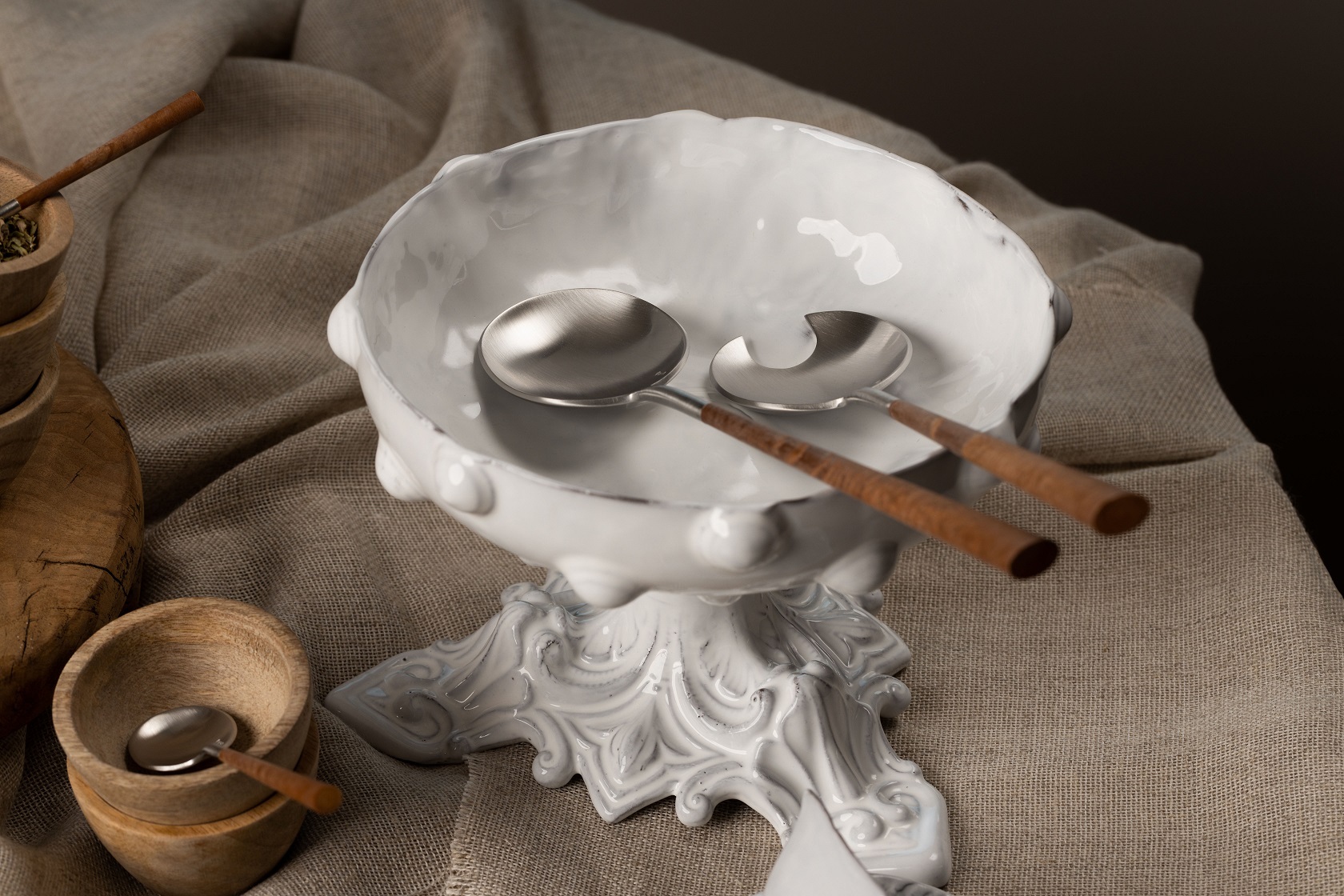 NEO WOOD 28столовые приборы, сталь 18/10, 24 шт. (6 ложек + 6 вилок + 6 ножей + 6 чайных ложек) по