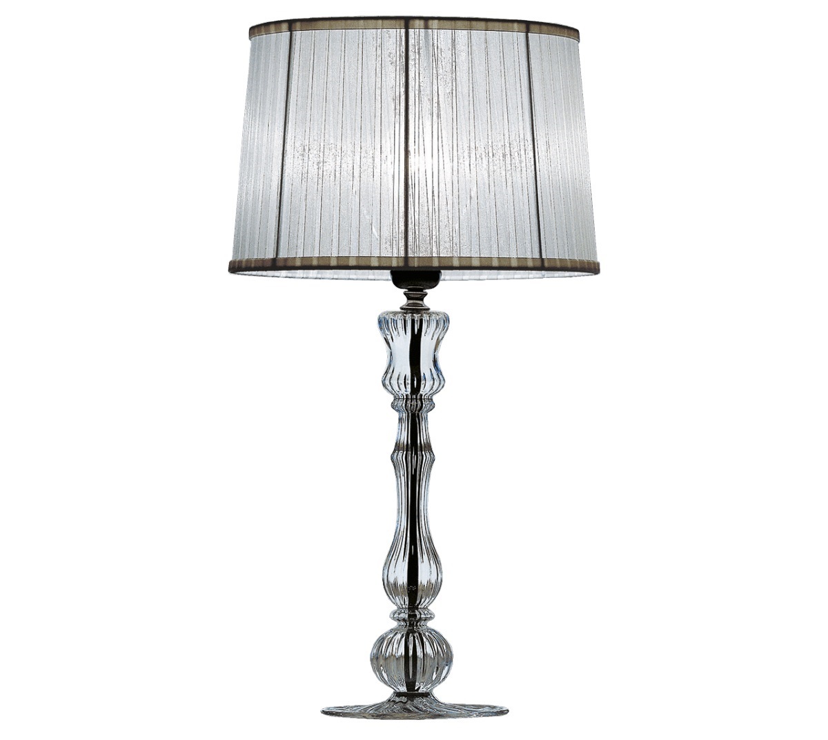 ET VOILA Лампа настольная, стекло, ткань, прозрачная
