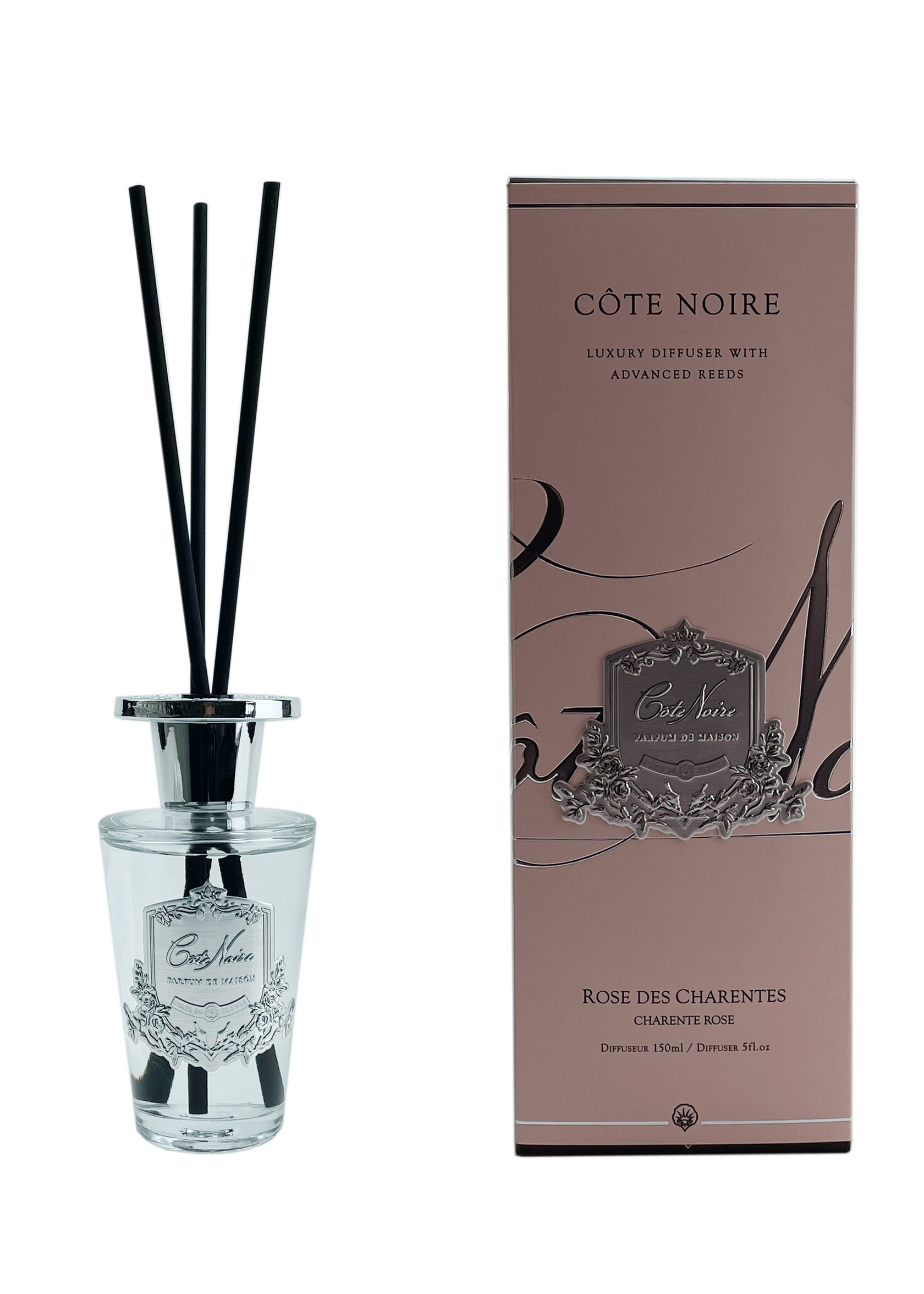 CHARENTE ROSEДиффузор, серебряный декор, 150 мл, ВхШхД 30х10,5х10,5 см вид 1