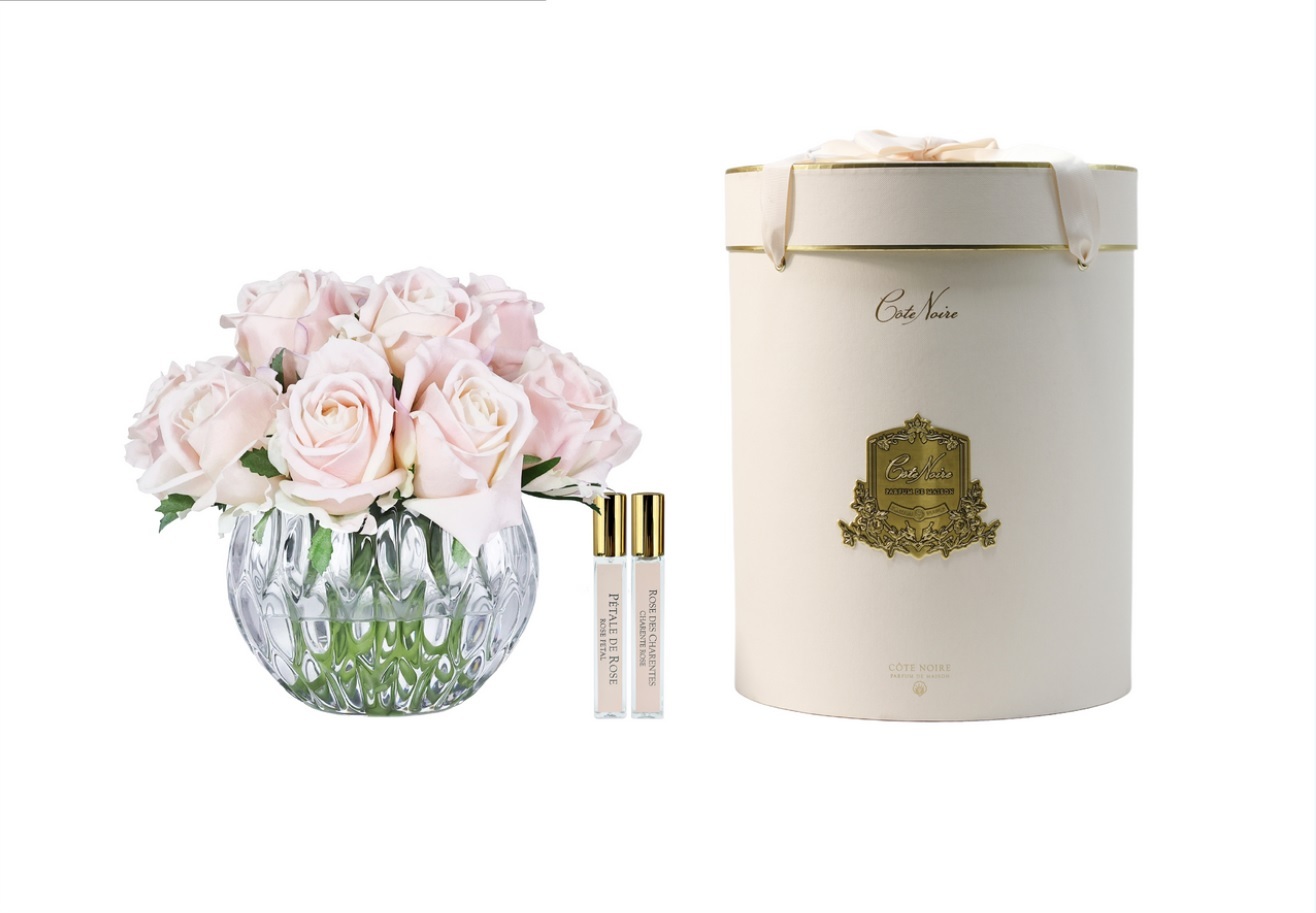 Букет роз Cote Noire Round rose bouquet Champagne pink, розовый шампань, 2 спрея по 10 мл,23 x 23 x вид 1