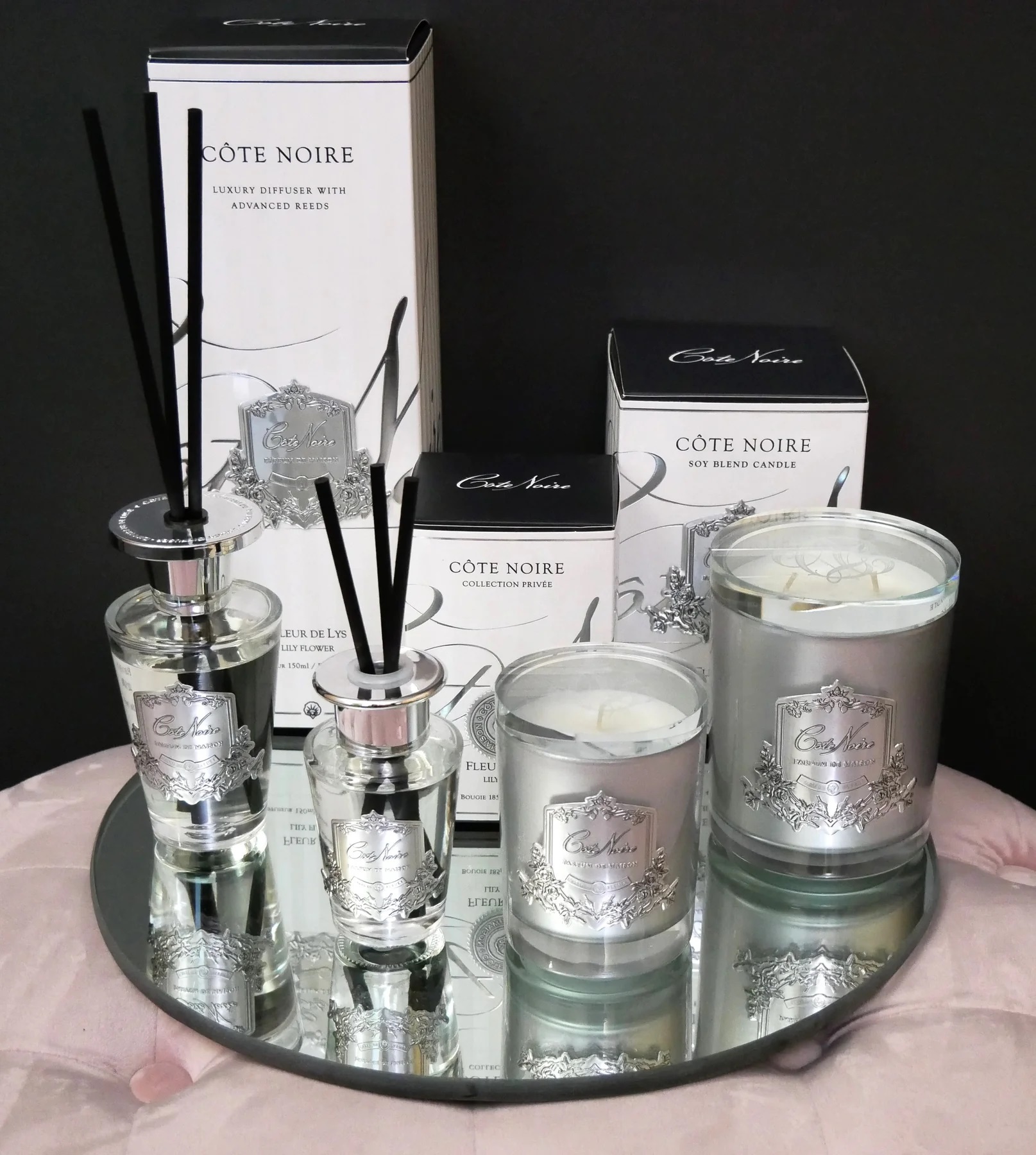 LILY FLOWERДиффузор, серебряный декор, 150 мл, ВхШхД 30х10,5х10,5 см вид 2