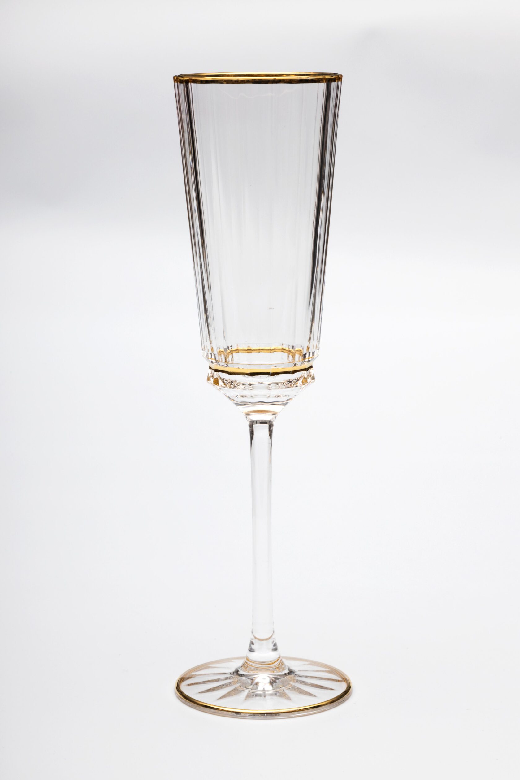 MACASSAR LIGHT FLUTНабор бокалов для шампанского 6шт, хрусталь, золото 24К , H.23 вид 2