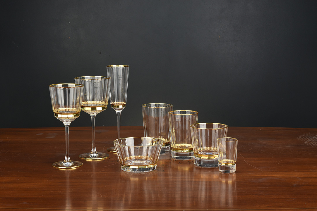 MACASSAR LIGHT FLUTНабор бокалов для шампанского 6шт, хрусталь, золото 24К , H.23 вид 4