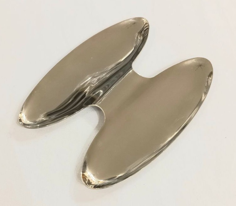 Appetizer Double Dish champagneДвойное блюдо для закусок, 12,5 х 15,7 см цвет шампань, сталь 18/10