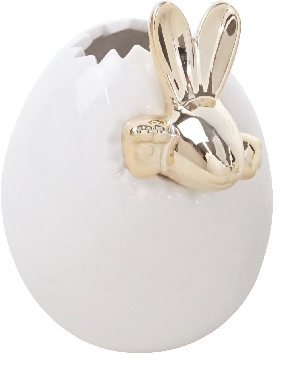 Набор 2 вазы-скорлупы с зайцами EGGS VASE диам 4 см H 9,5 см, диам 6 см Н 11см, фарфор