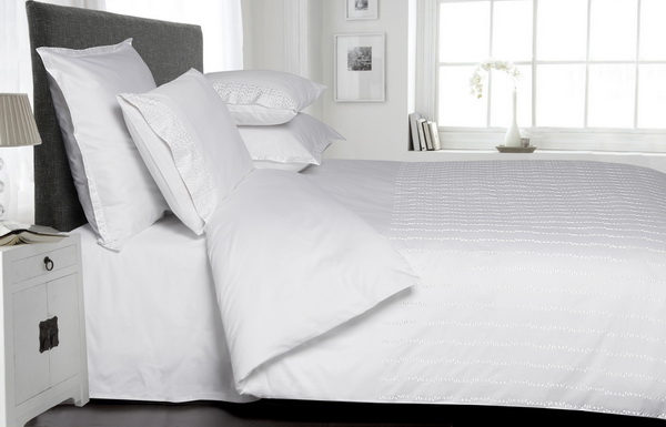 Пододеяльник "ELISA,", сатин, р-р: 220х240см, цвет: белый/бежевый