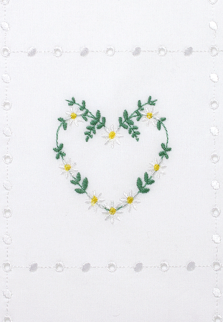 Детское постельное белье "СЕРДЕЧКИ NEW" р-р: 100x140+40х60+130х75х25см, цвет: белый/зеленый/желтый вид 2