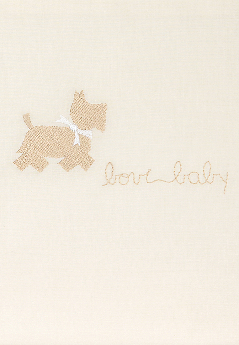 Детское постельное белье "СОБАЧКИ NEW", р-р: 100x140+40х60+130х75х25см, цвет: бежевый/белый вид 2