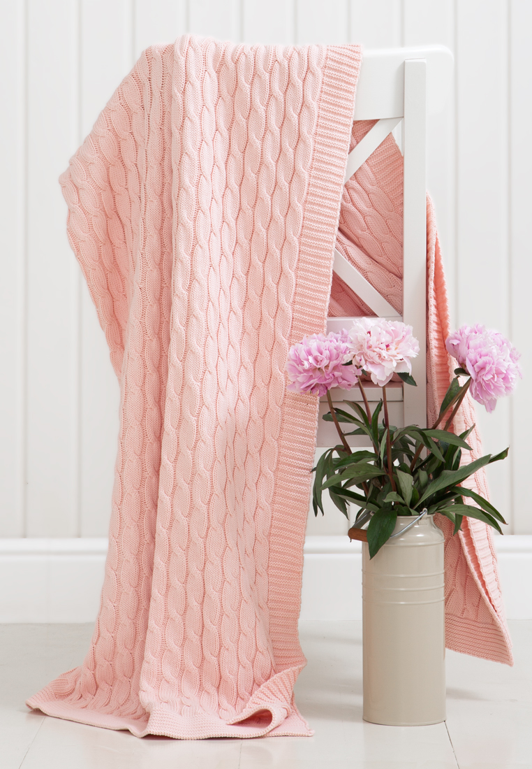 Плед "Imperio 22" Хлопок 100%, р-р: 130 х 170см, цвет:  розовый