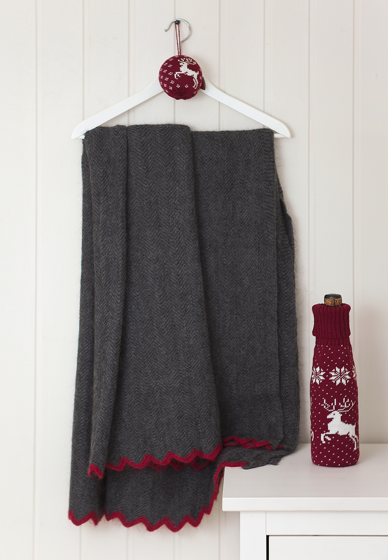 Плед "Imperio 293", р-р: 130 х 170см, цвет: темно-серый вид 2