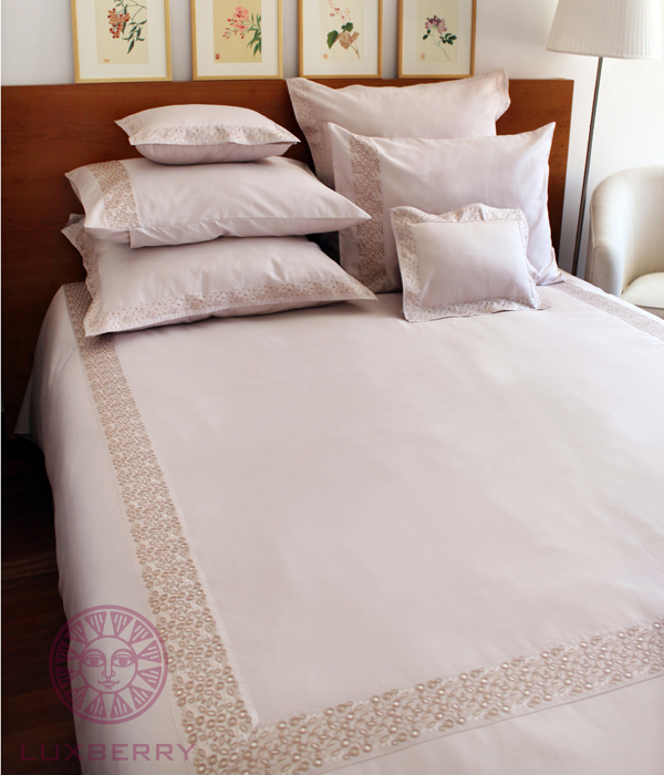 Пододеяльник "FRISE", сатин, р-р: 220х240см, цвет: розово-жемчужный вид 2