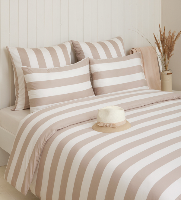 Пододеяльник "WEEKEND", сатин, р-р: 240x220см, цвет: бежевый/экрю вид 2