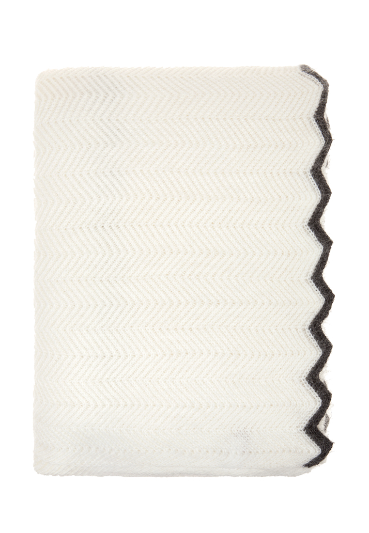 Плед "Imperio 293", р-р: 130 х 170см, цвет: белый/темно-серый