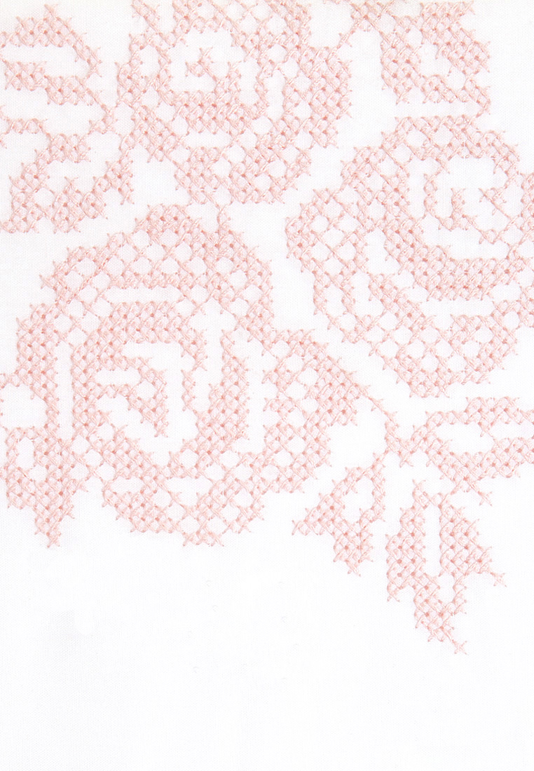 Чехол для бортика "ROSE", белый/розовый вид 4