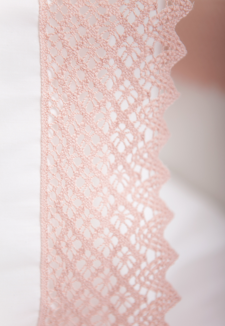 Чехол для бортика "ROSE", белый/розовый вид 3