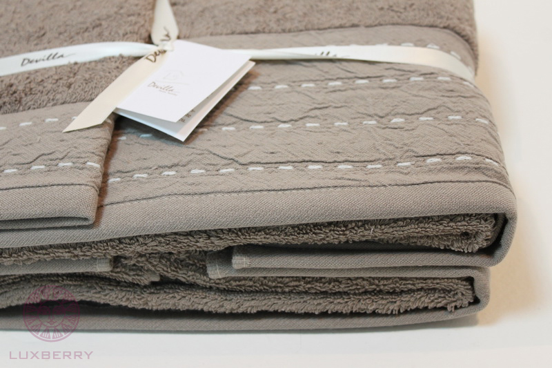 Полотенце Palma стежок махра, табачный вид 2