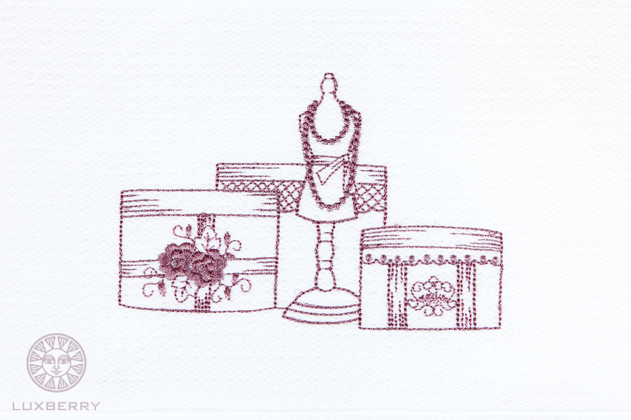 Полотенце ОТ КУТЮР махра, белый/розовый вид 2