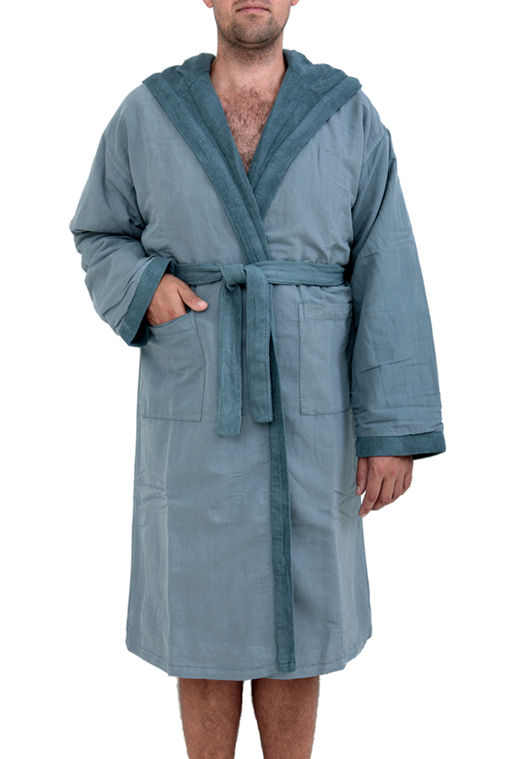 Халат "SENSES", индиго вид 2