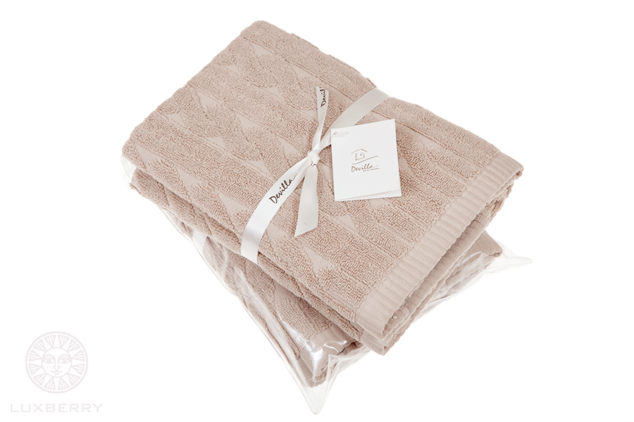 Полотенце IMPERIO махра, кофе с молоком