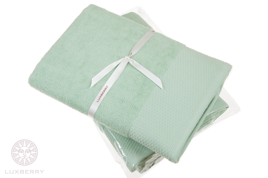 Полотенце JOY, махра, зеленый