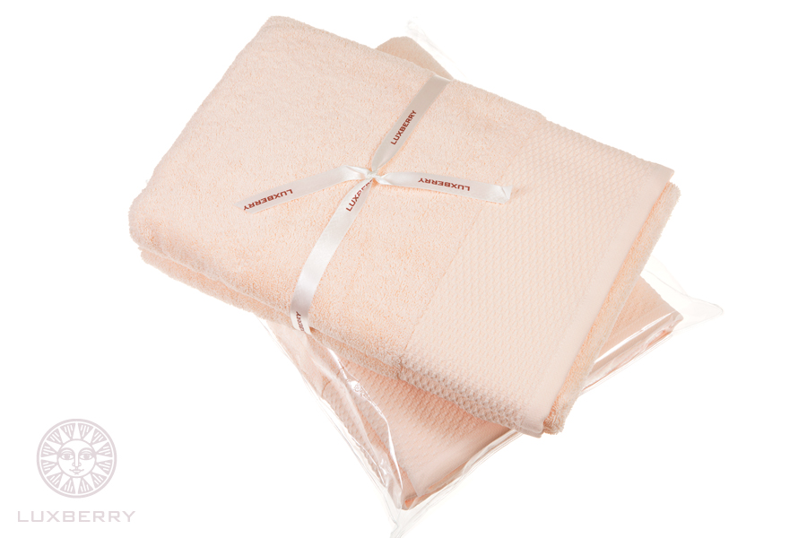 Полотенце JOY, махра, лососевый