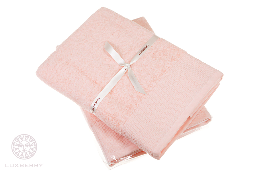 Полотенце JOY, махра, розовый