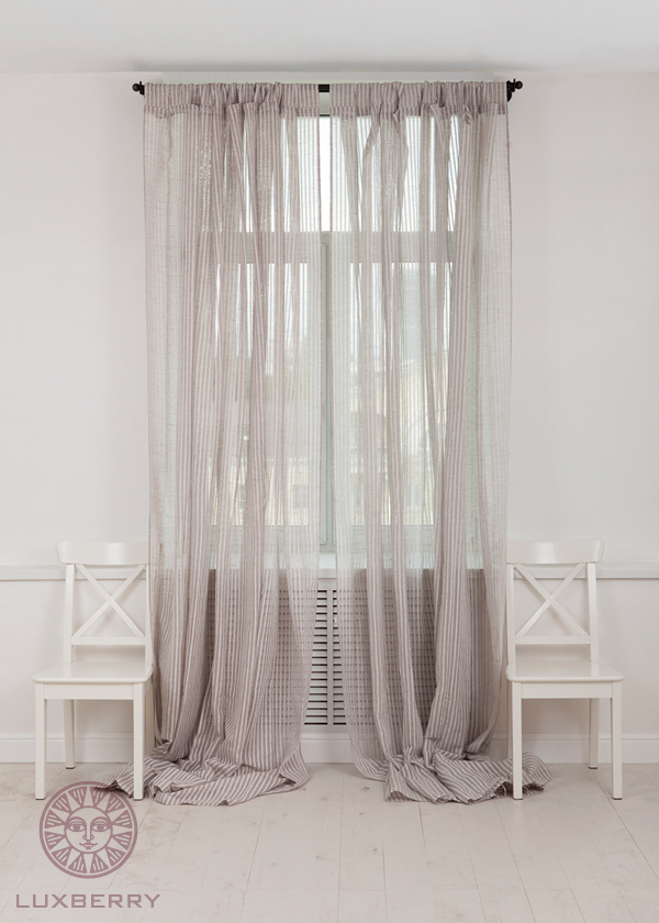 Шторы на петлях "CURTAIN LINE",  р-р: 250х310, какао