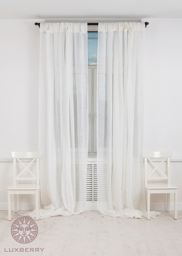 Шторы на петлях "CURTAIN LINE",  р-р: 250х310, белый