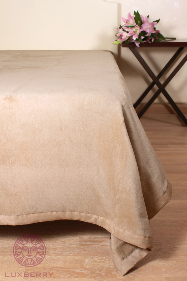 Плед-покрывало "LUX 269", ТМ "Luxberry"   Хлопок 100%, цвет: бежевый