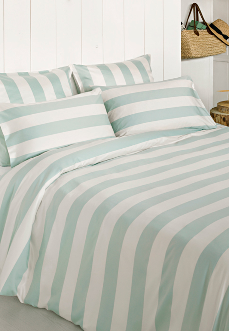 Комплект  постельного белья WEEKEND сатин, салатовый/экрю