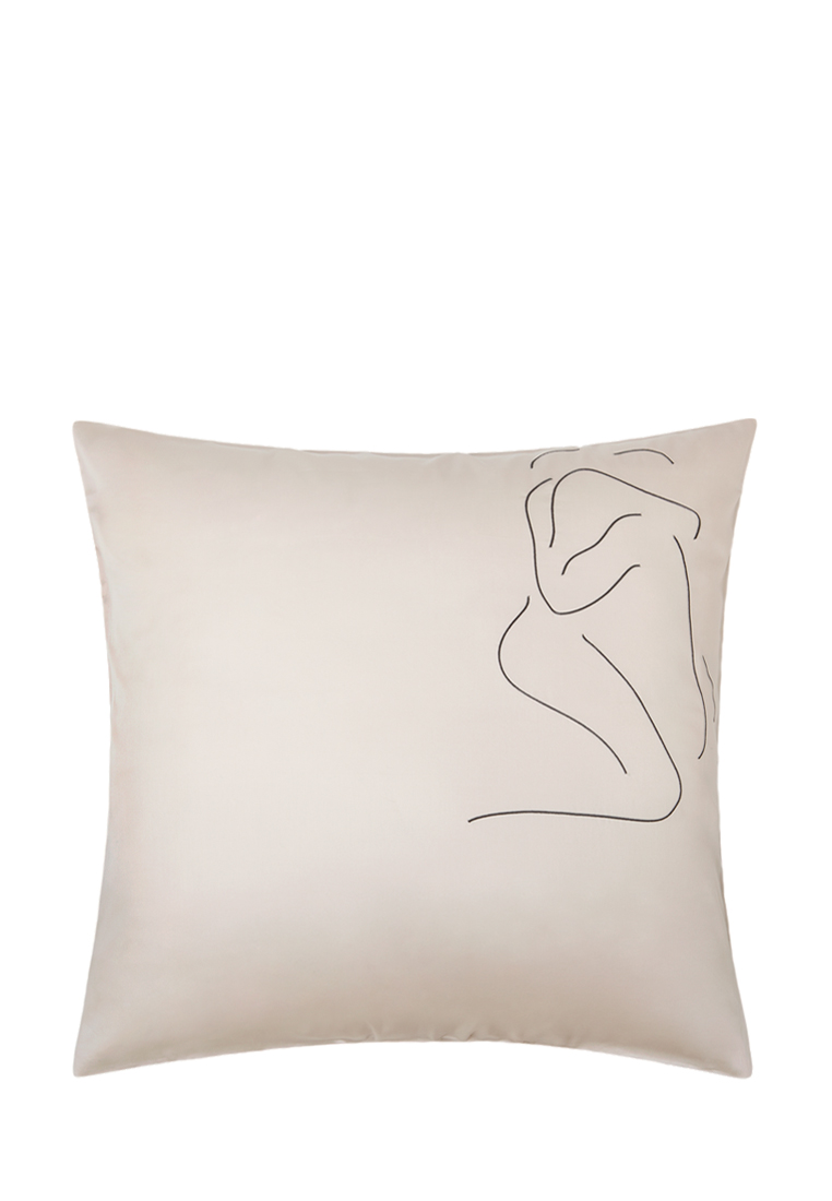 Наволочка "ETUDE 2", сатин, цвет:песочный вид 4