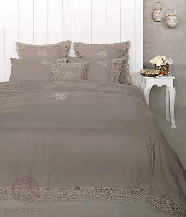 Пододеяльник ROSE, Хлопок 100%, перкаль, молочный шоколад вид 2