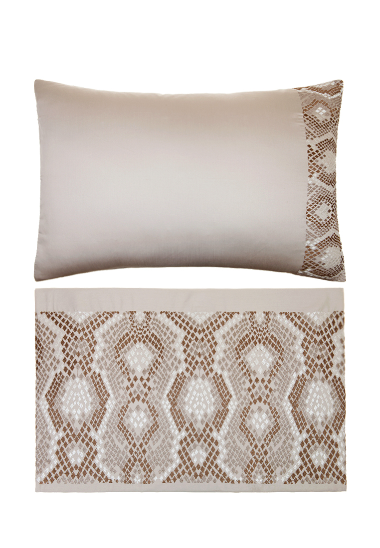 Пододеяльник SNAKE, Хлопок 100%, сатин, умбра вид 3